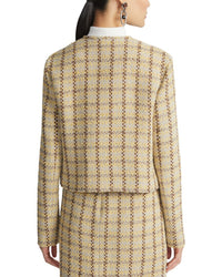 Lafayette 148 New York Collarless Patch Pocket Jacket