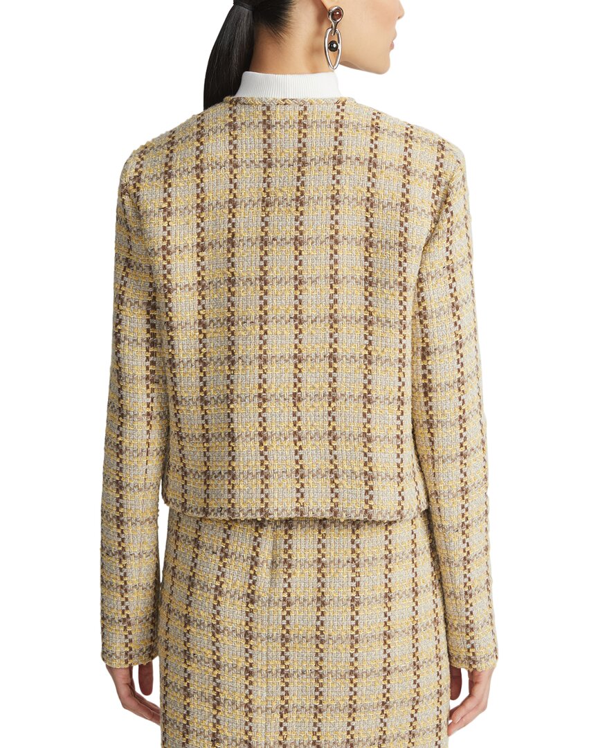 Lafayette 148 New York Collarless Patch Pocket Jacket