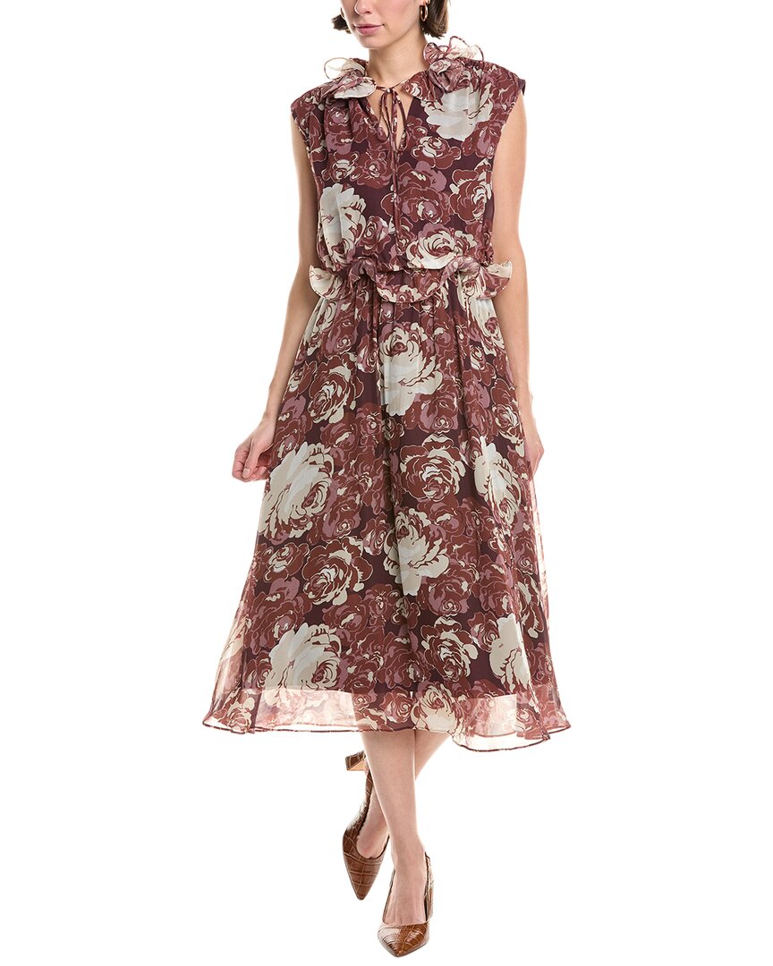 Rebecca Taylor Floral Midi Dress