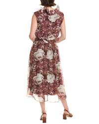 Rebecca Taylor Floral Midi Dress