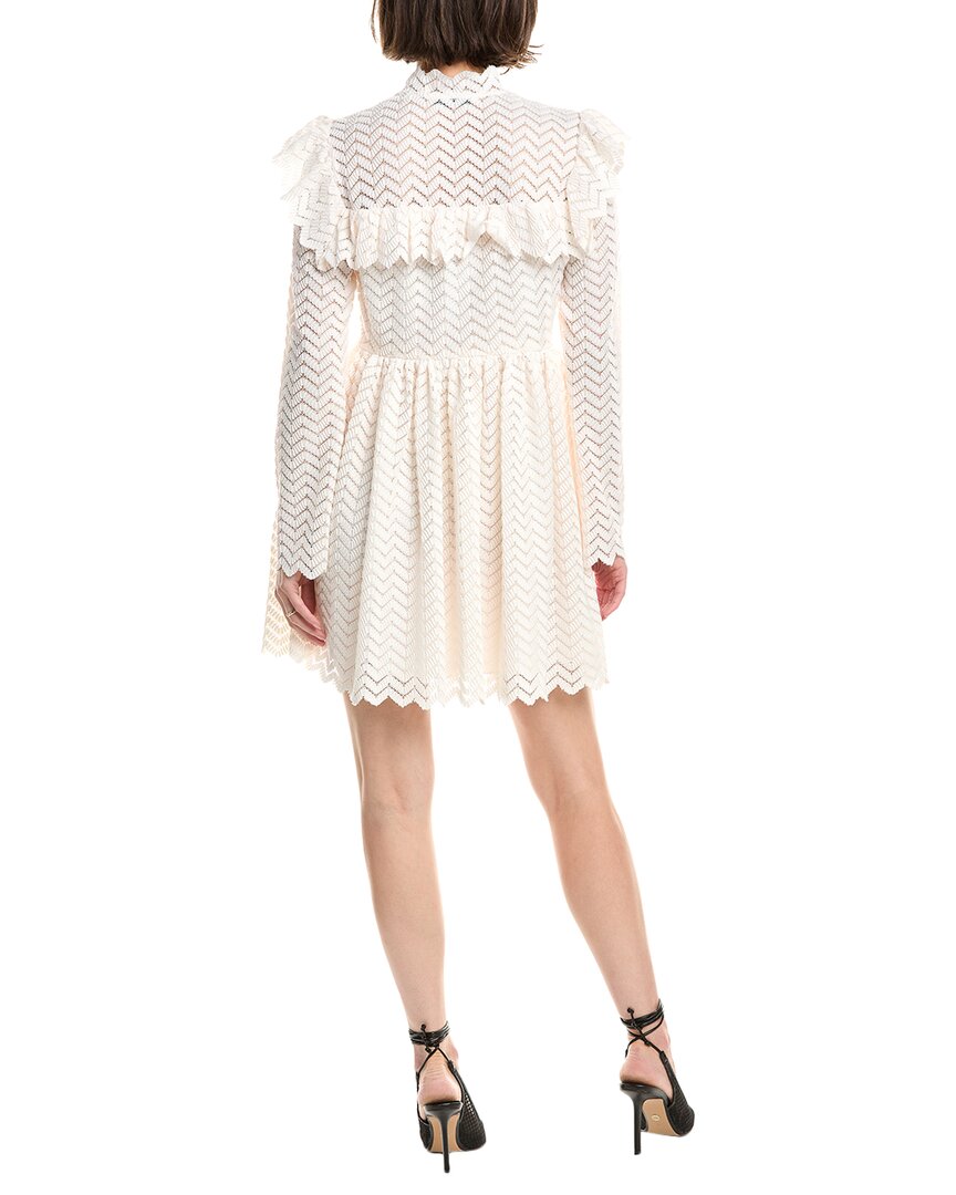 Rebecca Taylor Chevron Lace Mini Dress