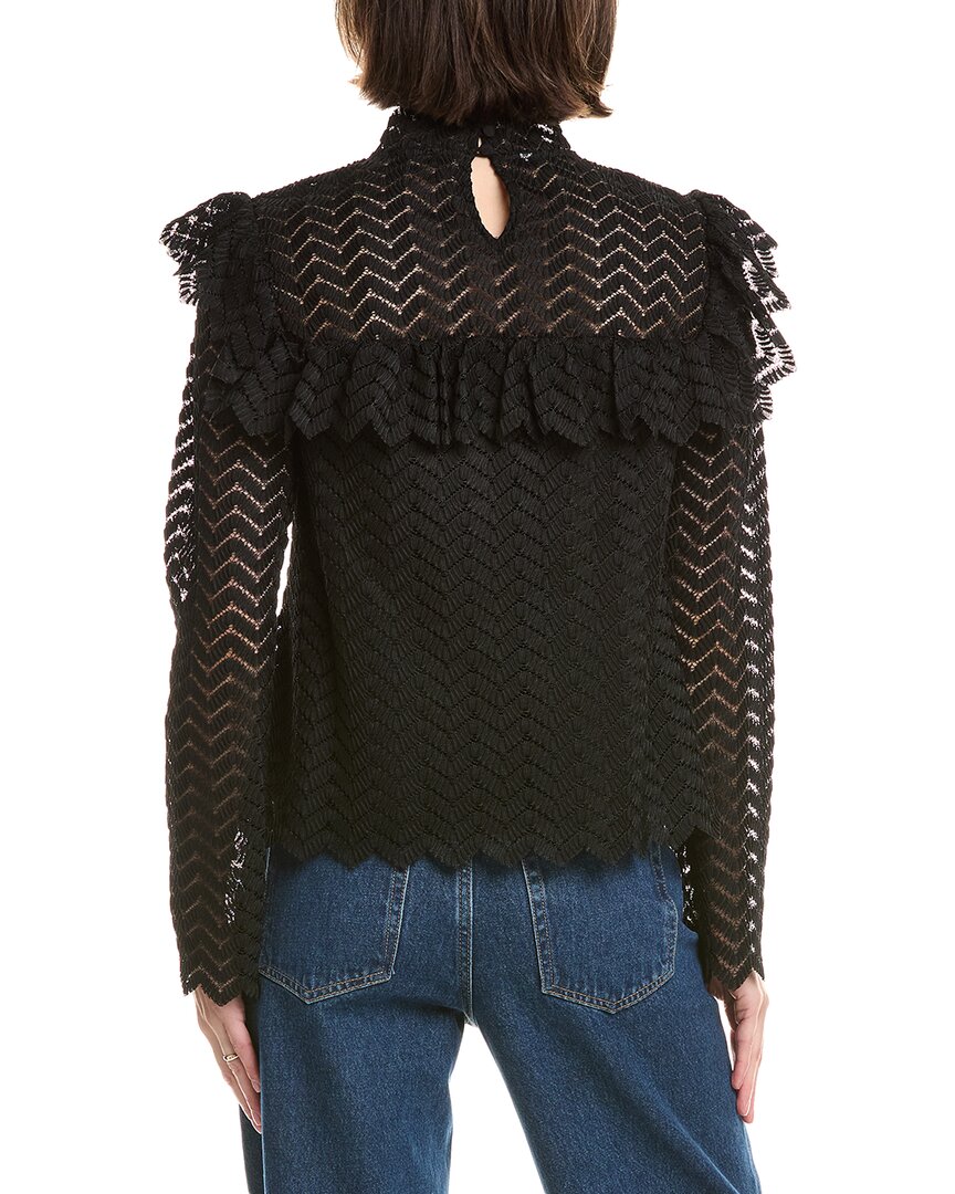 Rebecca Taylor Chevron Lace Top