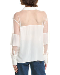 Rebecca Taylor Rebecca Taylor Mesh Silk Blouse