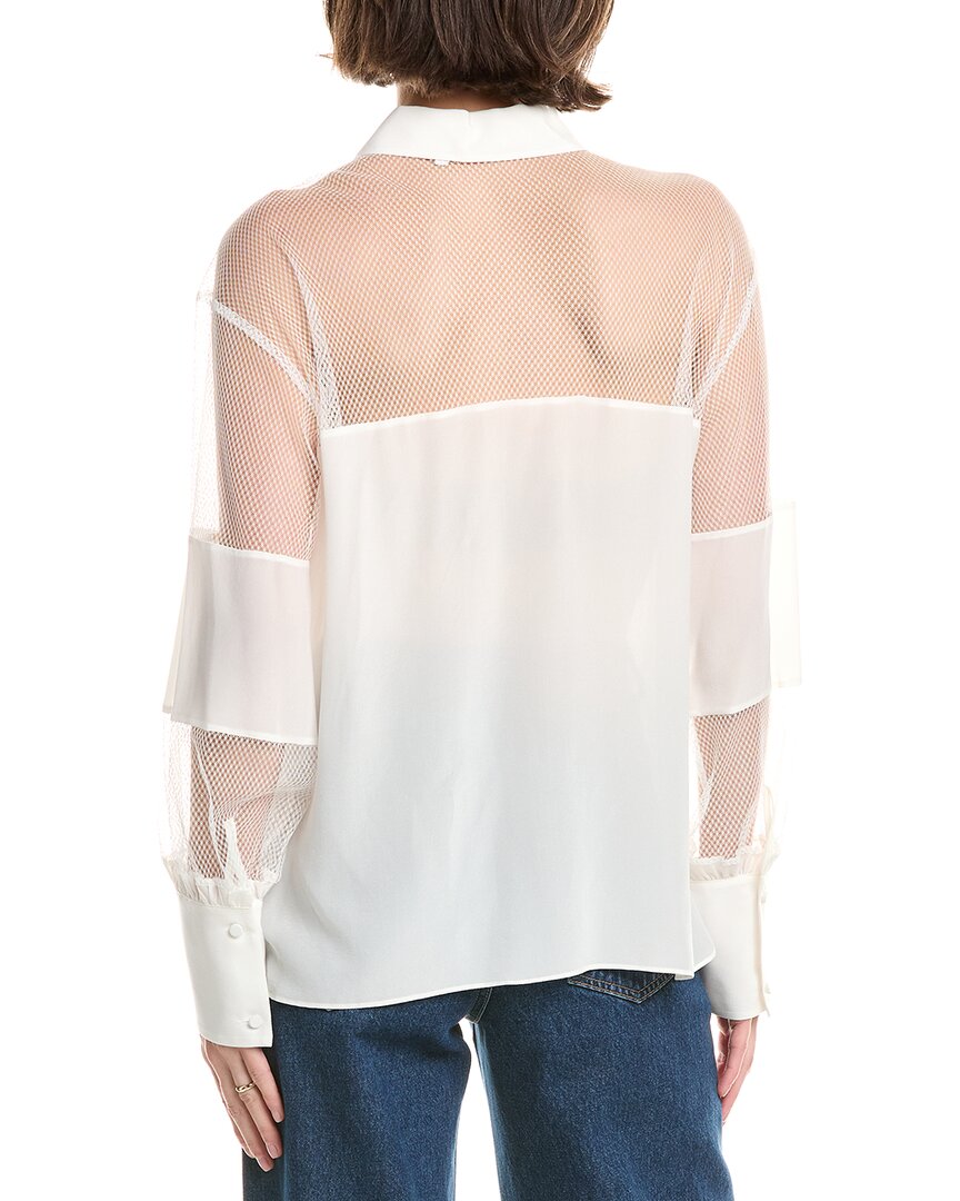 Rebecca Taylor Rebecca Taylor Mesh Silk Blouse