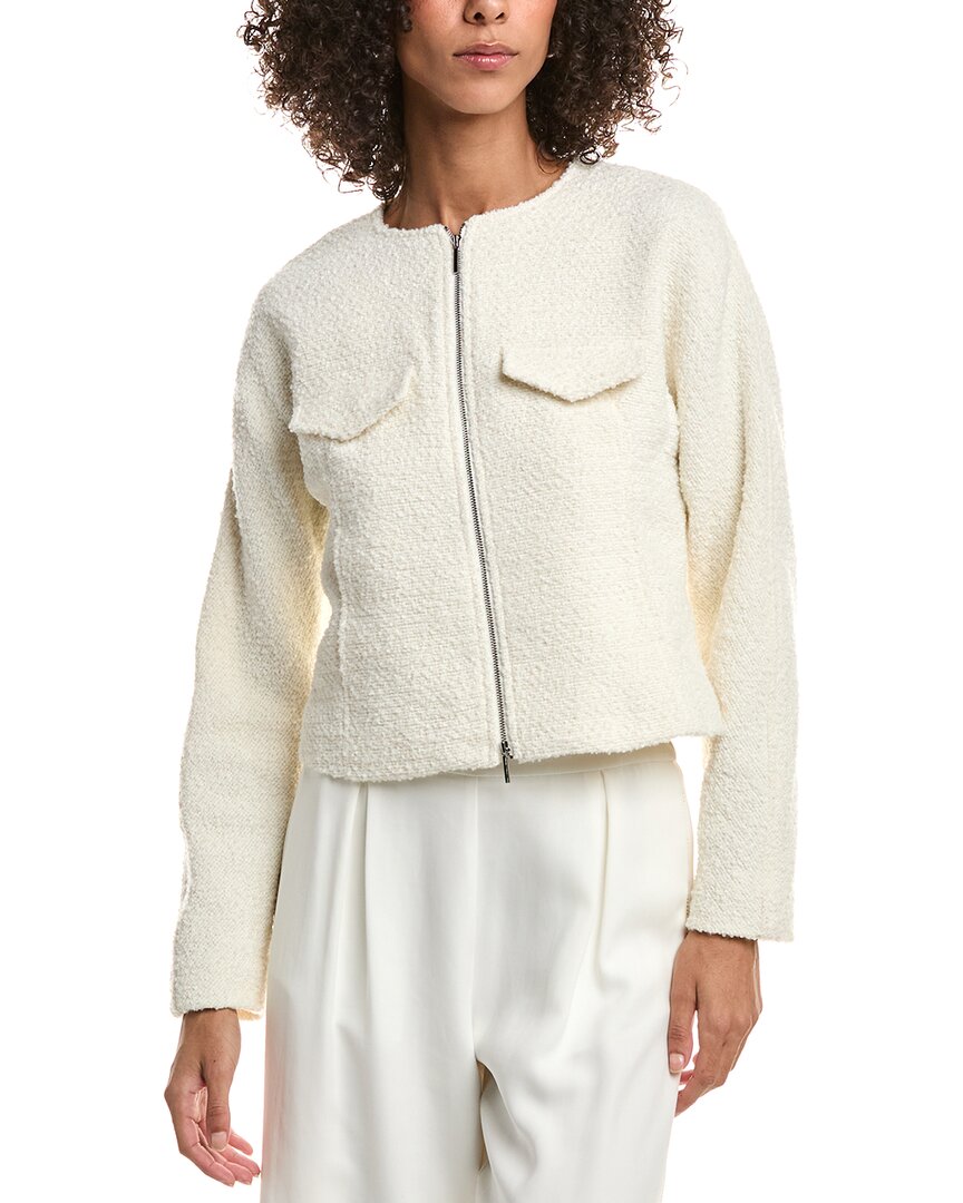 Derek Lam 10 Crosby Prewett Zip Front Wool-Blend Jacket