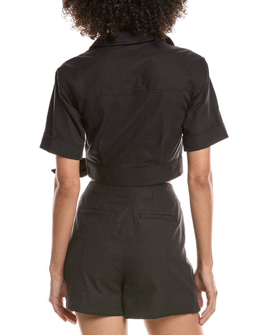 Derek Lam 10 Crosby Ragean Utility Wrap Top