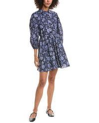 Derek Lam 10 Crosby Arbi Bracelet-Sleeve Shirtdress