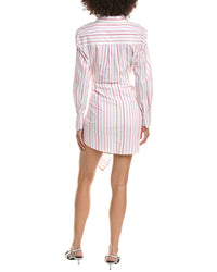 Derek Lam 10 Crosby Trish Striped Tie Waist Shirtdress