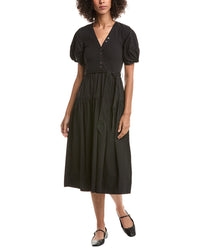 Derek Lam 10 Crosby Natalia Mixed Media Dress