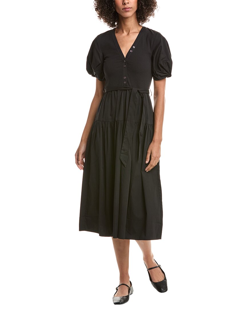 Derek Lam 10 Crosby Natalia Mixed Media Dress