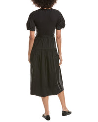 Derek Lam 10 Crosby Natalia Mixed Media Dress