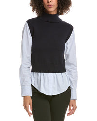 Derek Lam 10 Crosby Lacey Button Down Shirt