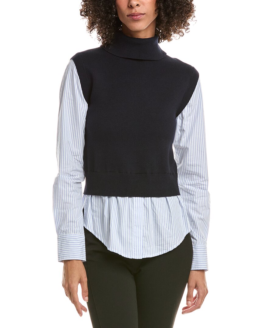 Derek Lam 10 Crosby Lacey Button Down Shirt