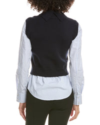 Derek Lam 10 Crosby Lacey Button Down Shirt
