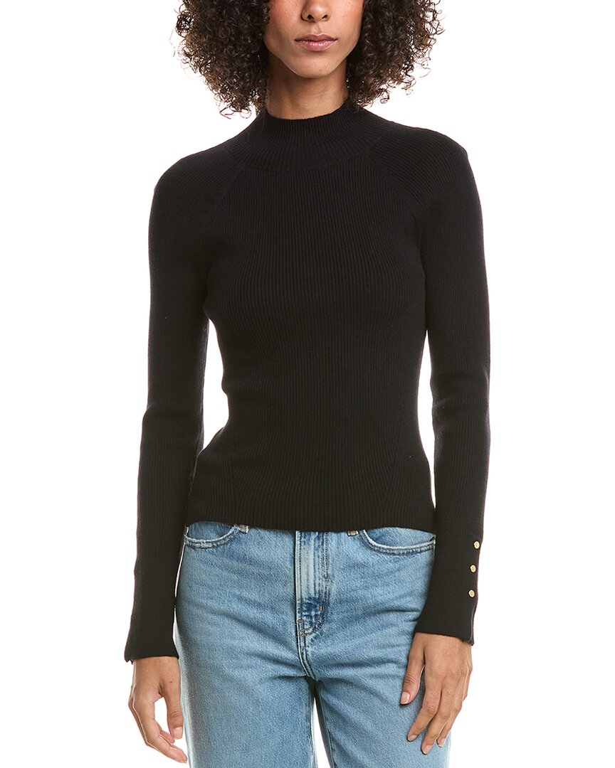 Derek Lam 10 Crosby Kassandra Mock Neck Wool-Blend Sweater