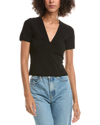 Derek Lam 10 Crosby Belle Compact Knit Twist Front Sweater