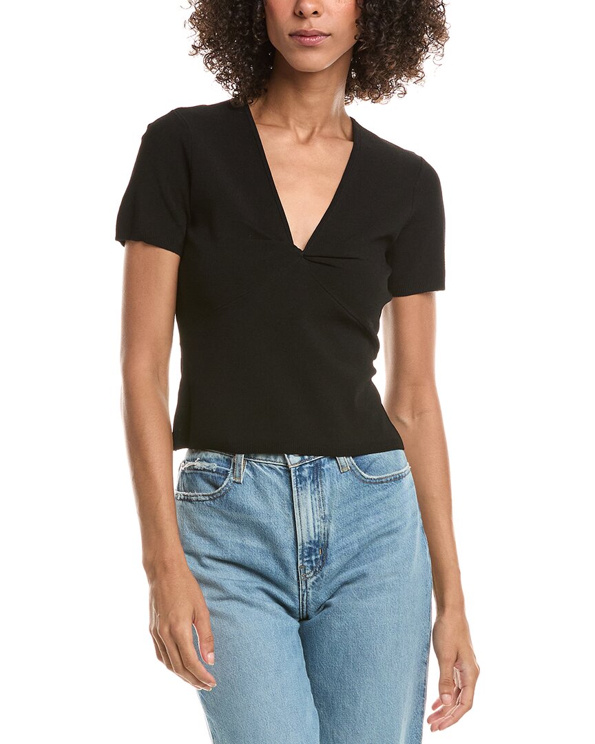 Derek Lam 10 Crosby Belle Compact Knit Twist Front Sweater