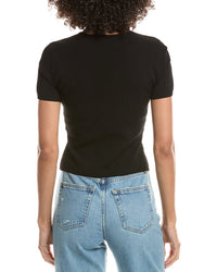 Derek Lam 10 Crosby Belle Compact Knit Twist Front Sweater