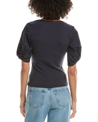 Derek Lam 10 Crosby Fallon Mixed Media T-Shirt
