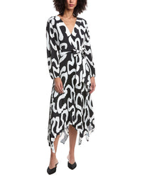 Milly Milly Liora Ink Swirl Midi Dress