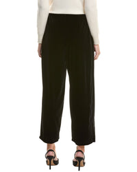 Jones New York Velvet Embroidered Wide Leg Pant