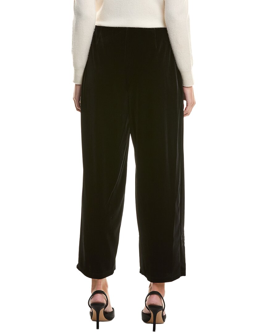 Jones New York Velvet Embroidered Wide Leg Pant