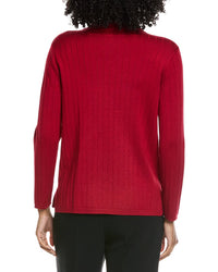 Jones New York Wide Rib Funnel Neck Sweater