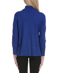 Jones New York Mock Neck Wool-Blend Tunic Sweater