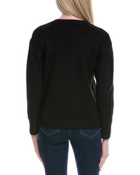 Jones New York Mix Stitch Crewneck Sweater