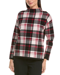 Jones New York Funnel Mock Neck Sweater