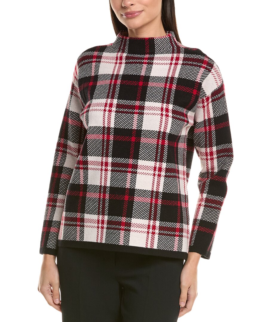 Jones New York Funnel Mock Neck Sweater