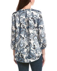Jones New York V-Neck Tunic Blouse