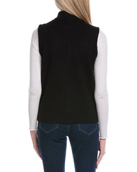 Jones New York Cable Knit Puffer Vest
