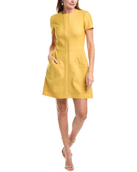 Oscar De La Renta Wool & Silk-Blend Mini Dress