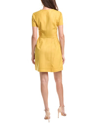 Oscar De La Renta Wool & Silk-Blend Mini Dress