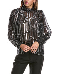 Iro Claireta Silk-Blend Top