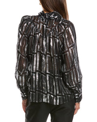 Iro Claireta Silk-Blend Top