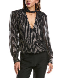 Iro Lila Silk-Blend Top