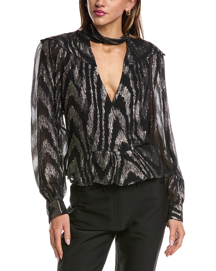 Iro Lila Silk-Blend Top