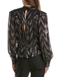 Iro Lila Silk-Blend Top