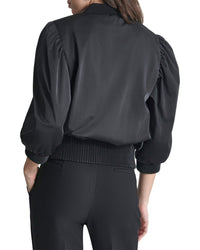 Dkny Shine Sateen Puff Sleeve Jacket