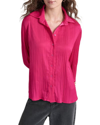 Dkny Pleated Satin Blouse