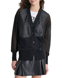 Dkny Sheer Cardigan