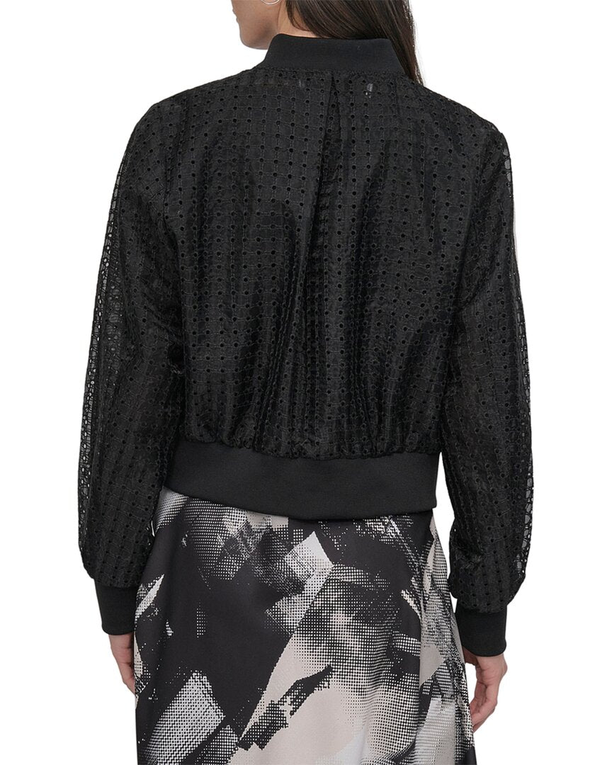 Dkny Circle Eyelet Organza Jacket