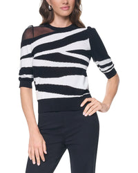 Dkny Zebra Print Sweater