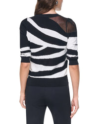 Dkny Zebra Print Sweater