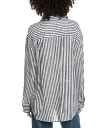 Lyra & Co Lyra & Co Linen-Blend Shirt