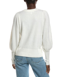 CeCe Cece Floral Trim Sweater