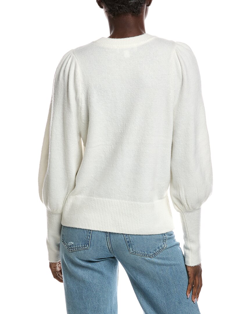CeCe Cece Floral Trim Sweater