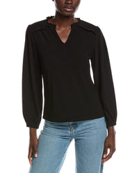 Cece Smocked Shoulder Top